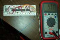 Breadboarded circuit